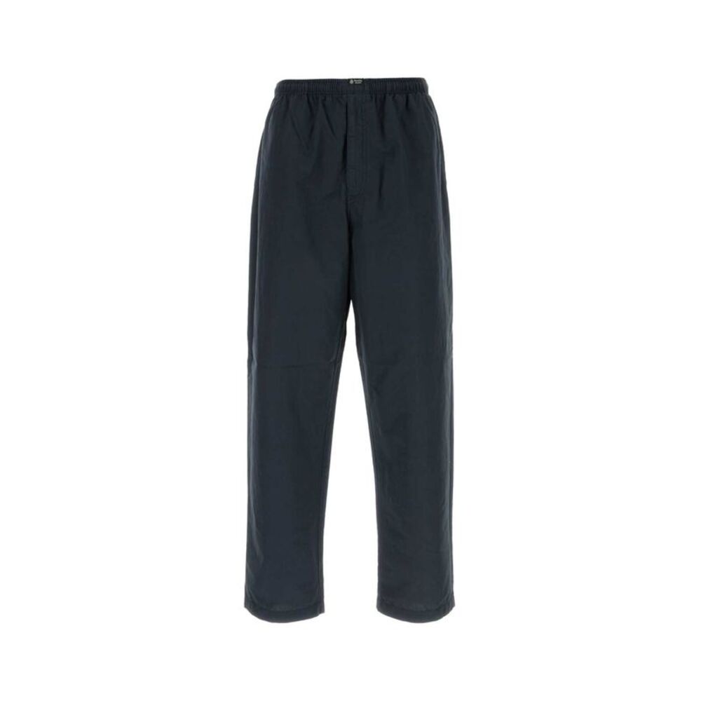 Prada Men Navy Blue Cotton Blend Pant